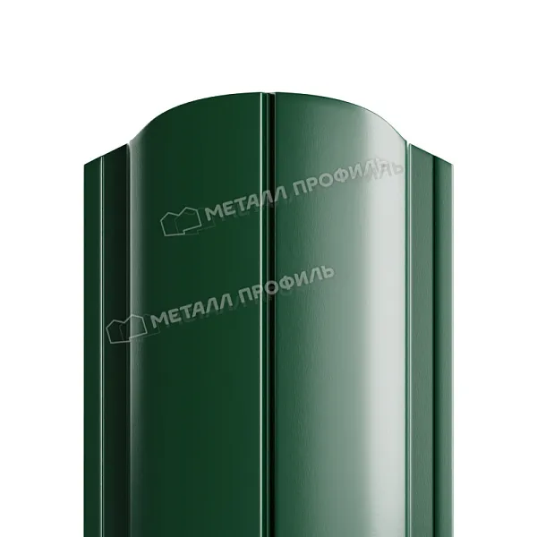 МеталлПрофиль Штакетник металлический Ellipse-O Ре 0,45 мм (Ral 6005)