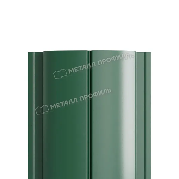 МеталлПрофиль Штакетник металлический Ellipse-T Ре двухсторонний 0,45 мм (Ral 6005) МеталлПрофиль Штакетник металлический Ellipse-T Ре двухсторонний 0,45 мм (Ral 6005)