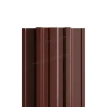 МеталлПрофиль Штакетник металлический Trapeze-T Ре двухсторонний 0,45 мм (Ral 8017)