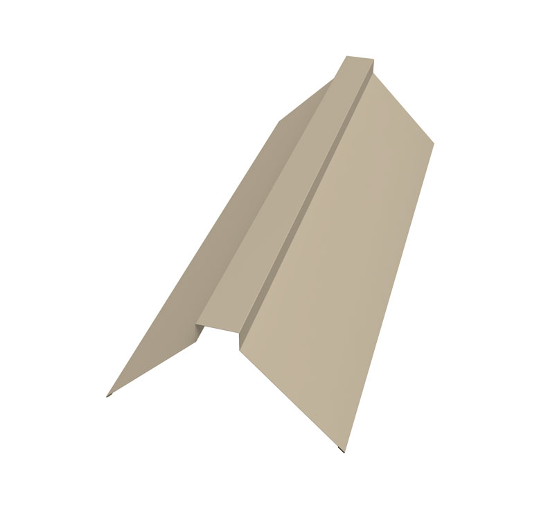 Grand Line Конек плоский 115х30х115 мм Satin 0,5 мм Ral 1015 Grand Line Конек плоский 115х30х115 мм Satin 0,5 мм Ral 1015