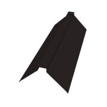 Grand Line Конек плоский 150х40х150 мм Satin 0,5 мм Ral 9005