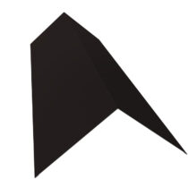 Grand Line Конек плоский 190х190 Satin Matt 0,5 мм Ral 9005 Grand Line Конек плоский 190х190 Satin Matt 0,5 мм Ral 9005