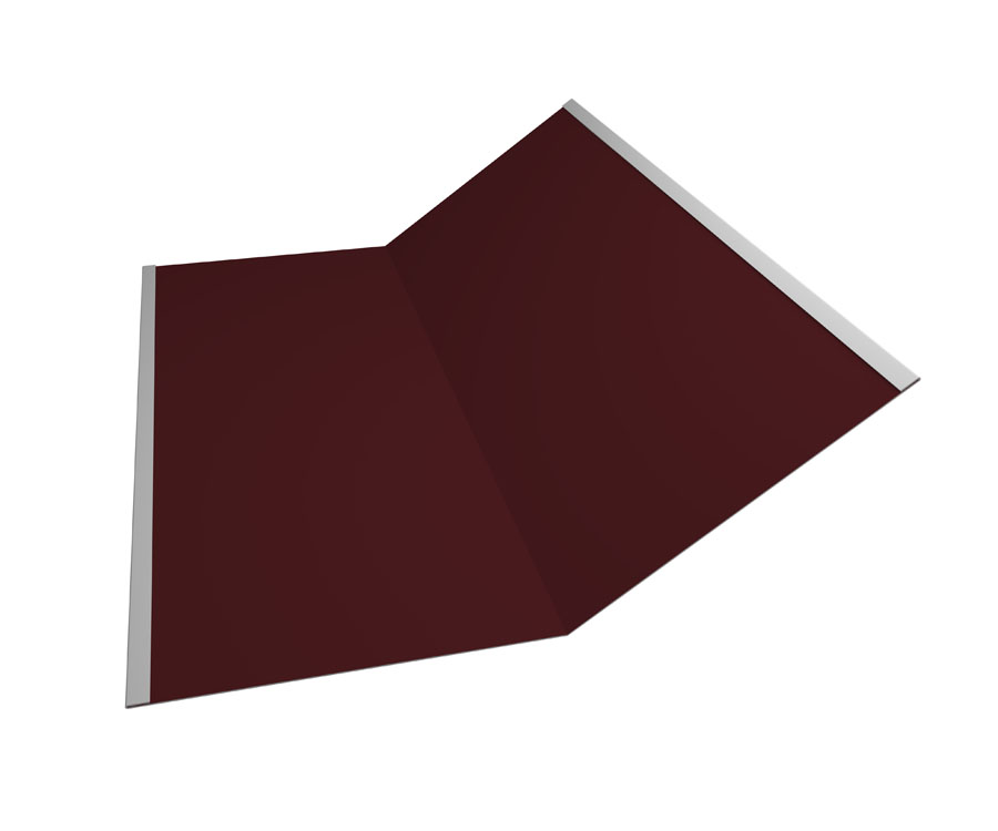 Grand Line Ендова нижняя 300х300 мм Satin 0,5мм Ral 3005 Grand Line Ендова нижняя 300х300 мм Satin 0,5мм Ral 3005