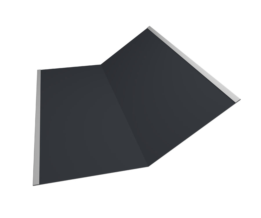 Grand Line Ендова нижняя 300х300 мм Drap 0,45мм Ral 7024 Grand Line Ендова нижняя 300х300 мм Drap 0,45мм Ral 7024