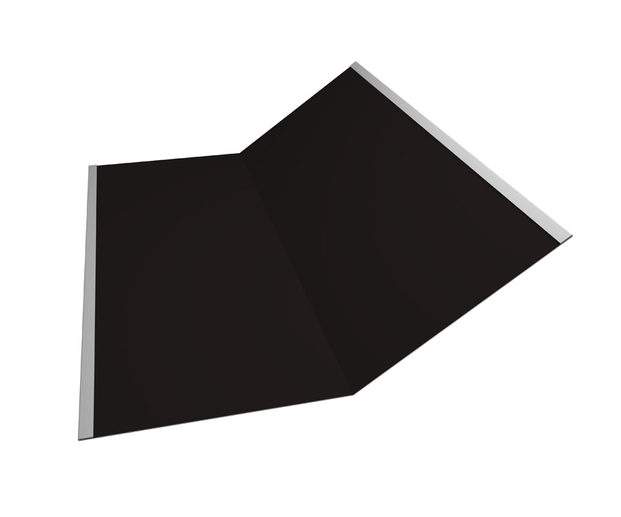 Grand Line Ендова нижняя 300х300 мм VelurX 0,5мм Ral 9005 Grand Line Ендова нижняя 300х300 мм Satin 0,5мм Ral 7016