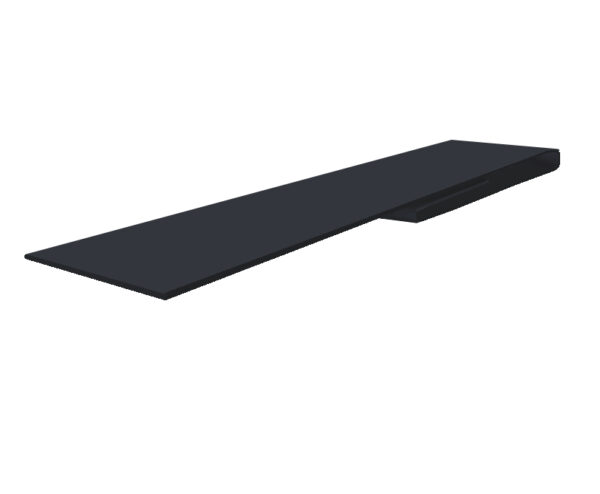 Grand Line: Планка финишная Satin Matt 0,5 мм длина 3 м Ral 9005