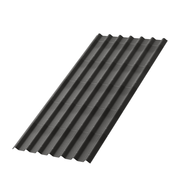 Ондулин Лист Черепица 1950х950 Графит Ондулин Лист Черепица 1950х950 Графит