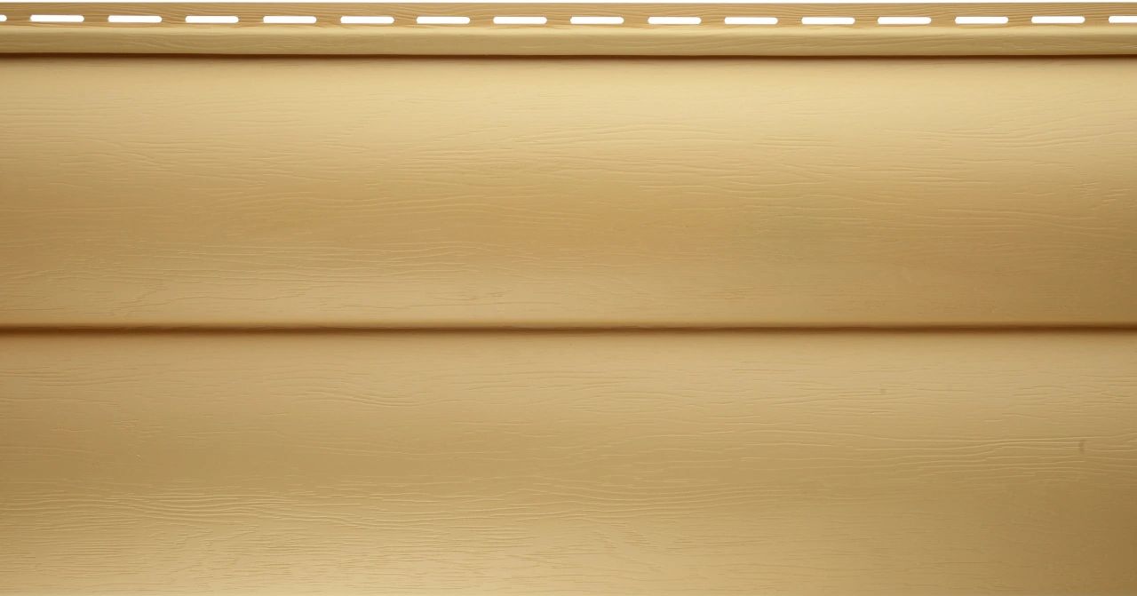 Альта-Профиль Сайдинг Blockhouse виниловый BH-02 двухпереломный Золотистая