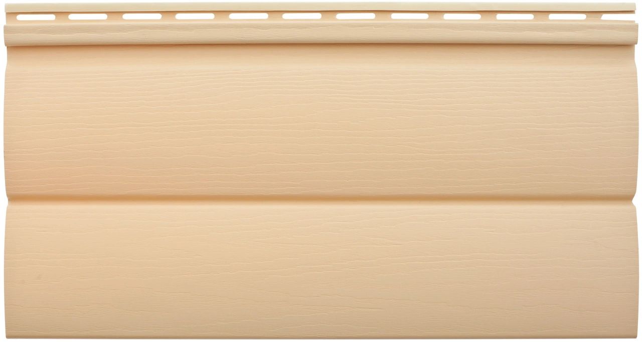 Альта-Профиль Сайдинг Blockhouse виниловый BH-03 двухпереломный малый Золотистая