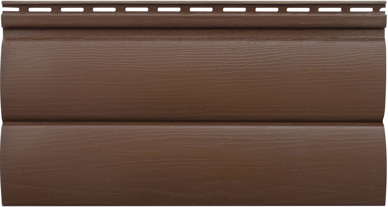 Альта-Профиль Сайдинг Blockhouse акриловый BH-03 двухпереломный малый Орех тёмный