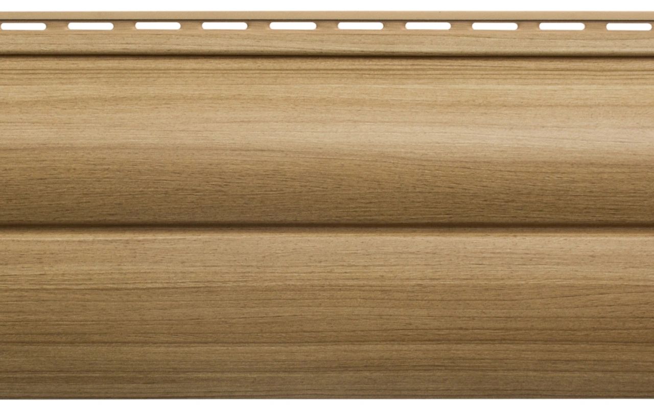 Альта-Профиль Сайдинг Blockhouse Люкс BH-03 двухпереломный малый Каштан