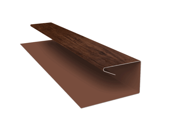 Grand Line: Планка П-образная ЭкоБрус Print Premium 0,45 мм, длина 3 м. Cherry Wood Fresh