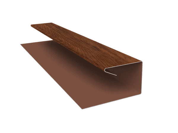 Grand Line: Планка П-образная ЭкоБрус Print Premium 0,45 мм, длина 3 м. Golden Wood Fresh