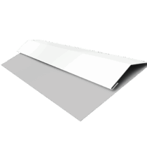 Grand Line: Планка стартово-финишная Блок-хаус/ЭкоБрус Pe 0,45 мм, длина 3м. Ral 9003