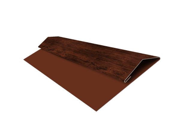 Grand Line: Планка стартово-финишная Блок-хаус/ЭкоБрус Print Elite 0,45 мм, длина 3м. Cherry Wood