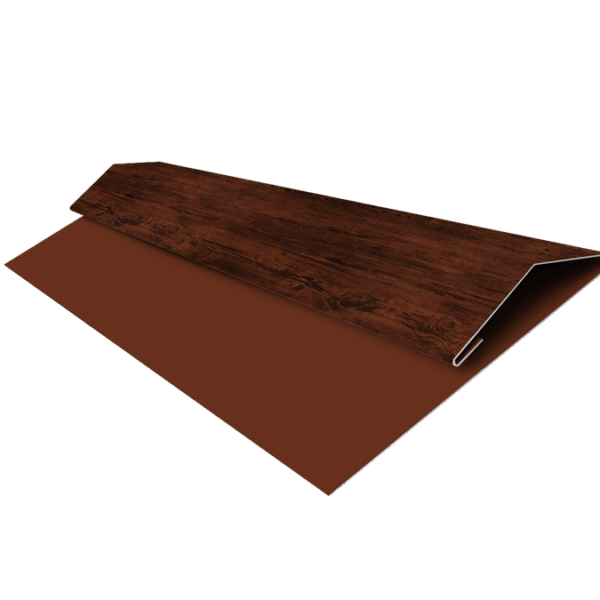 Grand Line: Планка стартово-финишная Блок-хаус/ЭкоБрус Print Elite 0,45 мм, длина 3м. Cherry Wood