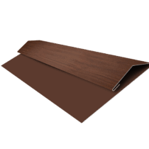 Grand Line: Планка стартово-финишная Блок-хаус/ЭкоБрус Print Elite 0,45 мм, длина 2м. Choco Wood