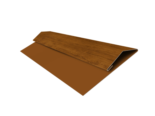 Grand Line: Планка стартово-финишная Блок-хаус/ЭкоБрус Print Elite 0,45 мм, длина 2м. Golden Wood