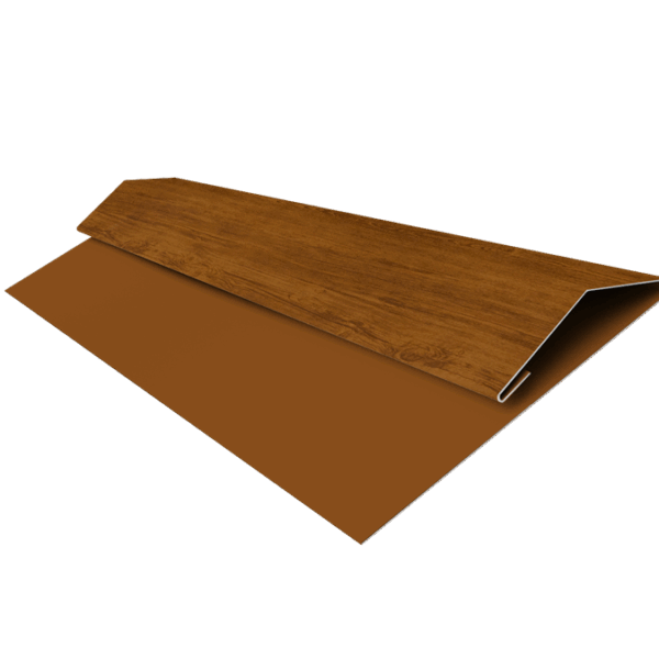 Grand Line: Планка стартово-финишная Блок-хаус/ЭкоБрус Print Elite 0,45 мм, длина 2м. Golden Wood