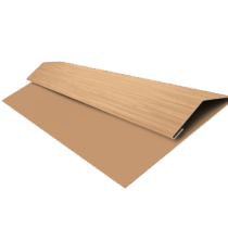 Grand Line: Планка стартово-финишная Блок-хаус/ЭкоБрус Print Elite 0,45 мм, длина 3м. Honey Wood