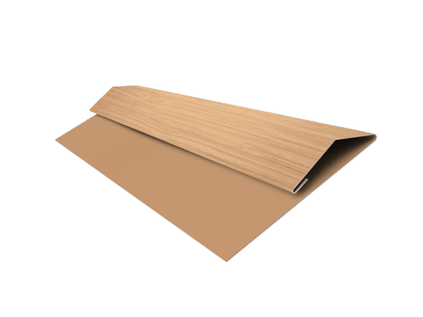 Grand Line: Планка стартово-финишная Блок-хаус/ЭкоБрус Print Elite 0,45 мм, длина 3м. Honey Wood