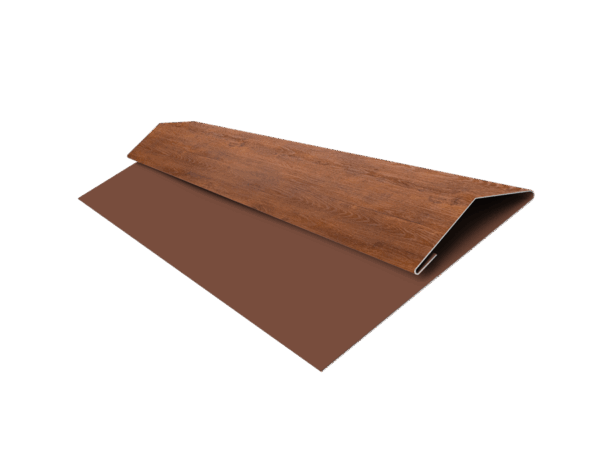 Grand Line: Планка стартово-финишная Блок-хаус/ЭкоБрус Print Premium 0,45 мм, длина 3м. Golden Wood Fresh