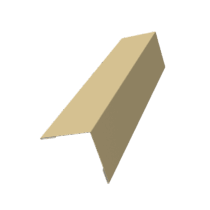Grand Line: Угол внешний 50х50 Pe 0,45 мм, длина 3м. Ral 1014