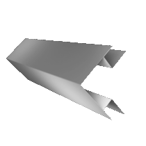 Grand Line: Угол внешний сложный 75х75 Drap 0,45 мм, длина 3 м. Ral 7004