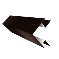 Grand Line: Угол внешний сложный для БХ New 75х75 Drap 0,45 мм, длина 3 м. Ral 8017