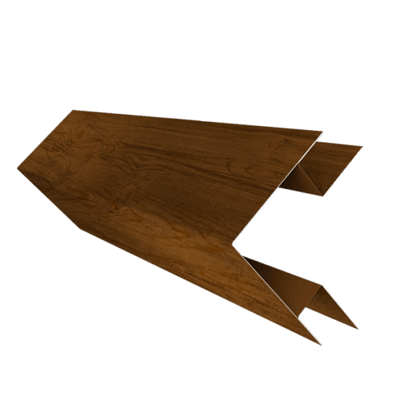 Grand Line: Угол внешний сложный для Экобрус 75х75 Print Elite 0,45 мм, длина 3 м. Golden Wood Grand Line: Угол внешний сложный 75х75 Print Elite 0,45 мм, длина 3 м.