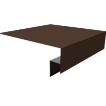 Grand Line: Планка околооконная сложная 200х50х18 (j-фаска) L=2м Satin Matt 0,5мм Ral 8017