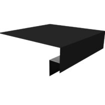 Grand Line: Планка околооконная сложная 250х50х18 (j-фаска) L=2м Drap 0,45мм Ral 9005