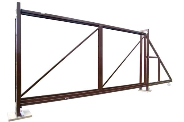 Grand Line Ворота откатные Colority Zinc 2,03х4,5 м (Ral 8017)