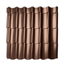 МегаСтил Металлочерепица с 3D резом Ре 0,5 мм (Ral 8017)