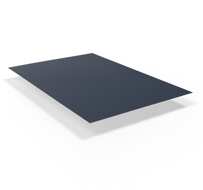 МегаСтил Плоский лист Ре с пленкой 0,45 мм Ral 7024 МегаСтил Плоский лист Ре с пленкой 0,45 мм Ral 7024