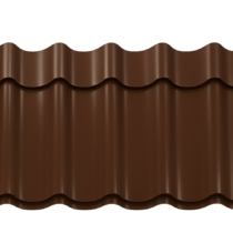 МегаСтил Волновой профиль с 3D резом 0,45 мм Ral 8017