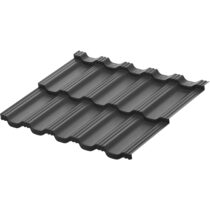 Aquasystem Модульная металлочерепица Гётеборг Zn180 1205х765мм Rooftop Бархат 0,5 мм Ral 7016