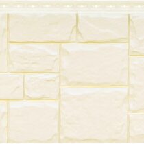 Grand Line Фасадная панель Крупный камень Молочный