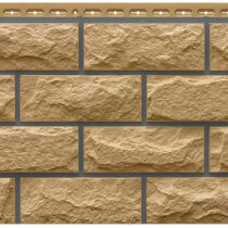 Grand Line Фасадная панель Колотый камень Design Песочный