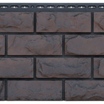 Grand Line Фасадная панель Колотый камень Design Plus Трюфель с черным швом