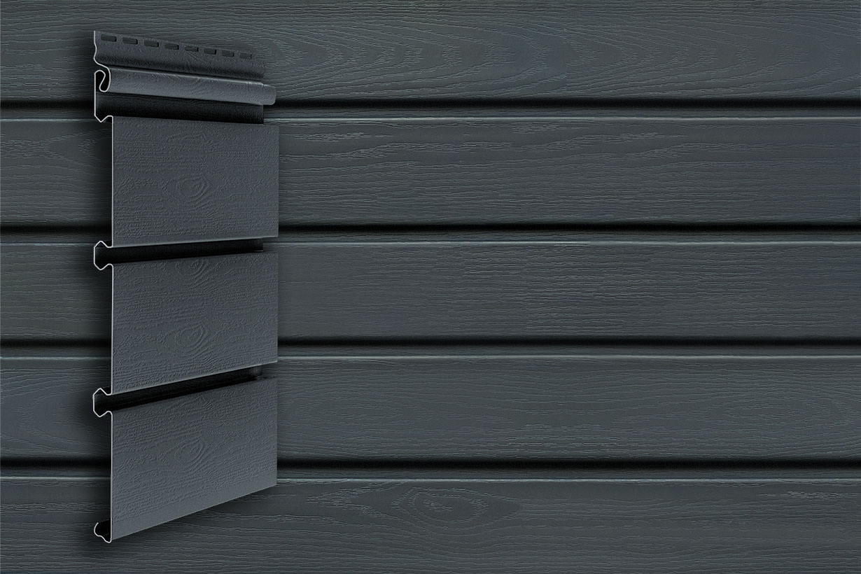 Grand Line Архитектурный сайдинг Планкен Графит