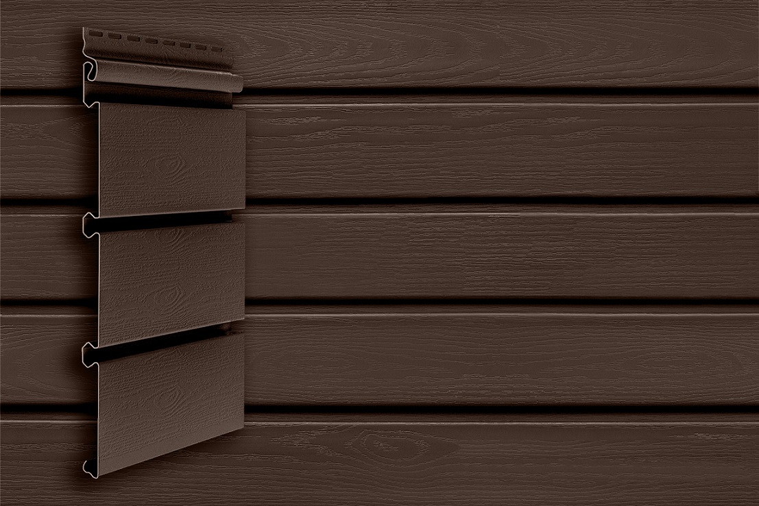 Grand Line Архитектурный сайдинг Планкен Темный дуб