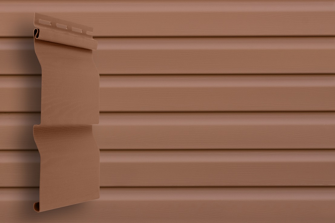 Grand Line Сайдинг D4 Корабельный брус слим Classic Color Plus Темно-бежевый