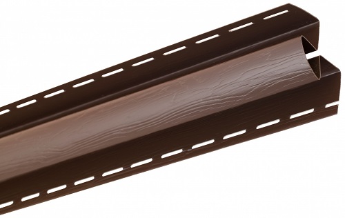 Альта-Профиль Планка внутренний угол Blockhouse Акрил Орех тёмны
