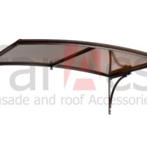 FarAcs Козырек Смарт Радиусный металл коричневый - поликарбонат бронза