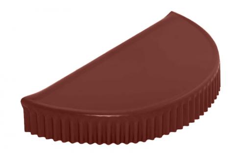 Grand Line Заглушка торцевая полукруглого конька Satin Ral 3005 Grand Line Заглушка торцевая полукруглого конька Satin Ral 3009 — изображение 2