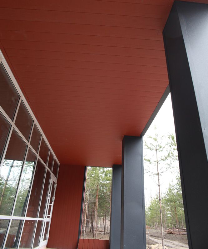 Grand Line Сайдинг Вертикаль prof Drap 0,45 мм Ral 8004 — изображение 2