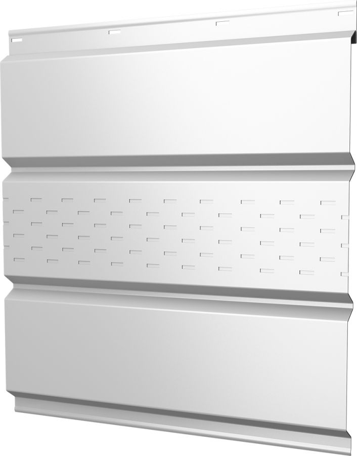 Grand Line Софит центр. перфорация Satin 0,5 мм Ral 9003