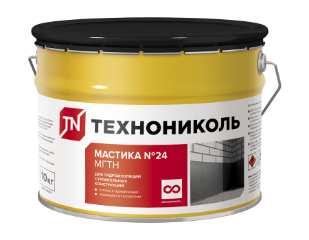 Технониколь Мастика гидроизоляционная №24 (МГТН), 10 кг Технониколь Мастика гидроизоляционная №24 (МГТН), 10 кг
