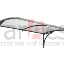 FarAcs Смарт Скатный металл серый - поликарбонат прозрачный